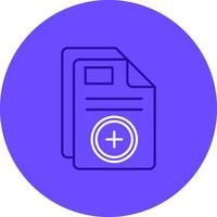 Add Duo tune color circle Icon vector