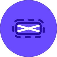 Elipse frame Duo tune color circle Icon vector