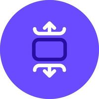 Carousel vertical Duo tune color circle Icon vector