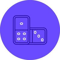 Domino Duo tune color circle Icon vector