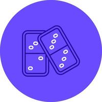 Domino Duo tune color circle Icon vector