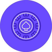Chip Duo tune color circle Icon vector