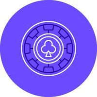 Chip Duo tune color circle Icon vector