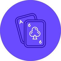 Poker Duo tune color circle Icon vector