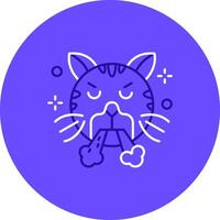 Angry Duo tune color circle Icon vector