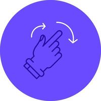Rotate Right Duo tune color circle Icon vector