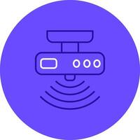 Motion sensor Duo tune color circle Icon vector