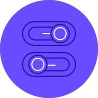 Switch Duo tune color circle Icon vector