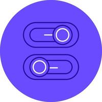 Switch Duo tune color circle Icon vector