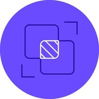 Intersect Duo tune color circle Icon vector