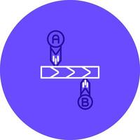 Timeline Duo tune color circle Icon vector