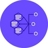 Index Duo tune color circle Icon vector