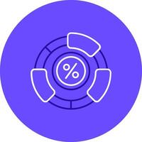 Ratio Duo tune color circle Icon vector