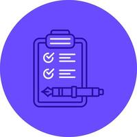 Check list Duo tune color circle Icon vector