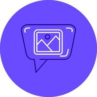 Image Duo tune color circle Icon vector