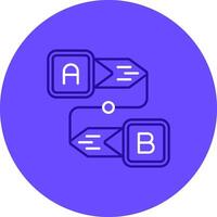 Diagram Duo tune color circle Icon vector