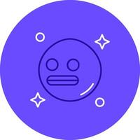 Shocked Duo tune color circle Icon vector