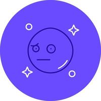 confuso dúo melodía color circulo icono vector