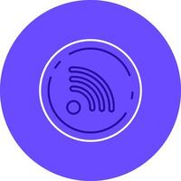 Rss Duo tune color circle Icon vector