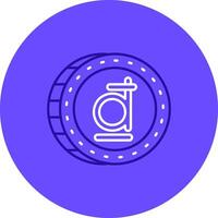 Dong Duo tune color circle Icon vector