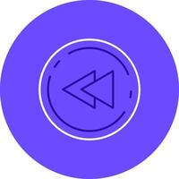 Fast forward Duo tune color circle Icon vector