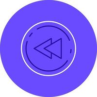 Fast forward Duo tune color circle Icon vector