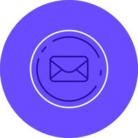 Email Duo tune color circle Icon vector