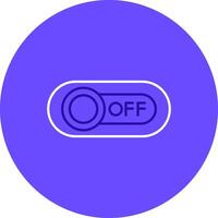 Off Duo tune color circle Icon vector