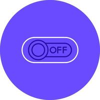 Off Duo tune color circle Icon vector