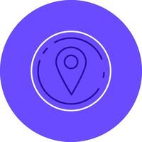 Location Duo tune color circle Icon vector