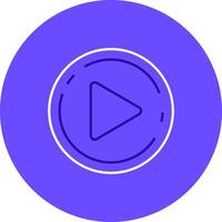 Play Duo tune color circle Icon vector