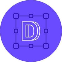 Logo Duo tune color circle Icon vector