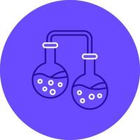 Experiment Duo tune color circle Icon vector