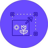 Resizing Duo tune color circle Icon vector