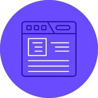 Article Duo tune color circle Icon vector