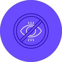 No illegitimate Duo tune color circle Icon vector