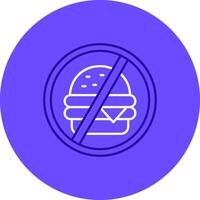 No food Duo tune color circle Icon vector