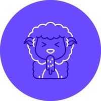 Vomit Duo tune color circle Icon vector