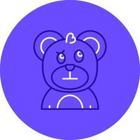 Confused Duo tune color circle Icon vector