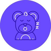 Sleep Duo tune color circle Icon vector