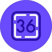 Thirty Six Duo tune color circle Icon vector