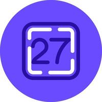 Twenty Seven Duo tune color circle Icon vector