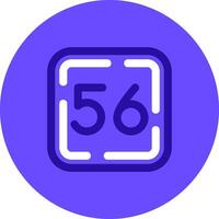 Fifty Six Duo tune color circle Icon vector