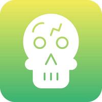 icono de vector de calavera