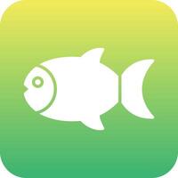 icono de vector de pescado