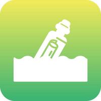 Message In A Bottle Vector Icon