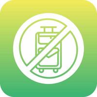 No Travelling Vector Icon