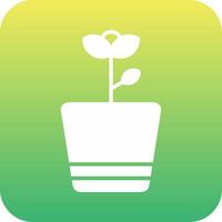 Flower Pot Vector Icon