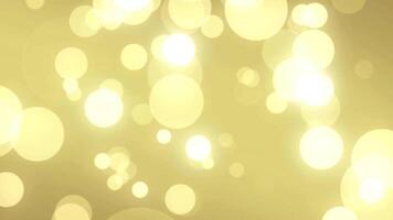 animated gold bokeh video