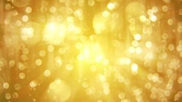 animated gold bokeh video